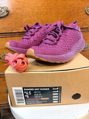 NOBULL Diamond Knit Runner Purple Gum Sole | Women’s 8 / Men’s 6.5